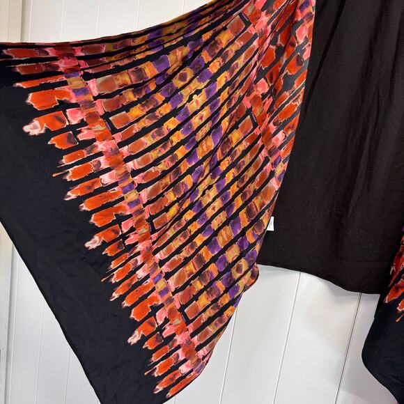 W by Worth Womens Quiet Luxury Whimsical Artsy Silk Cardigan Vest Size XP Boho - Picture 7 of 7